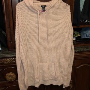 Long sleeve baby pink sweater with pockets